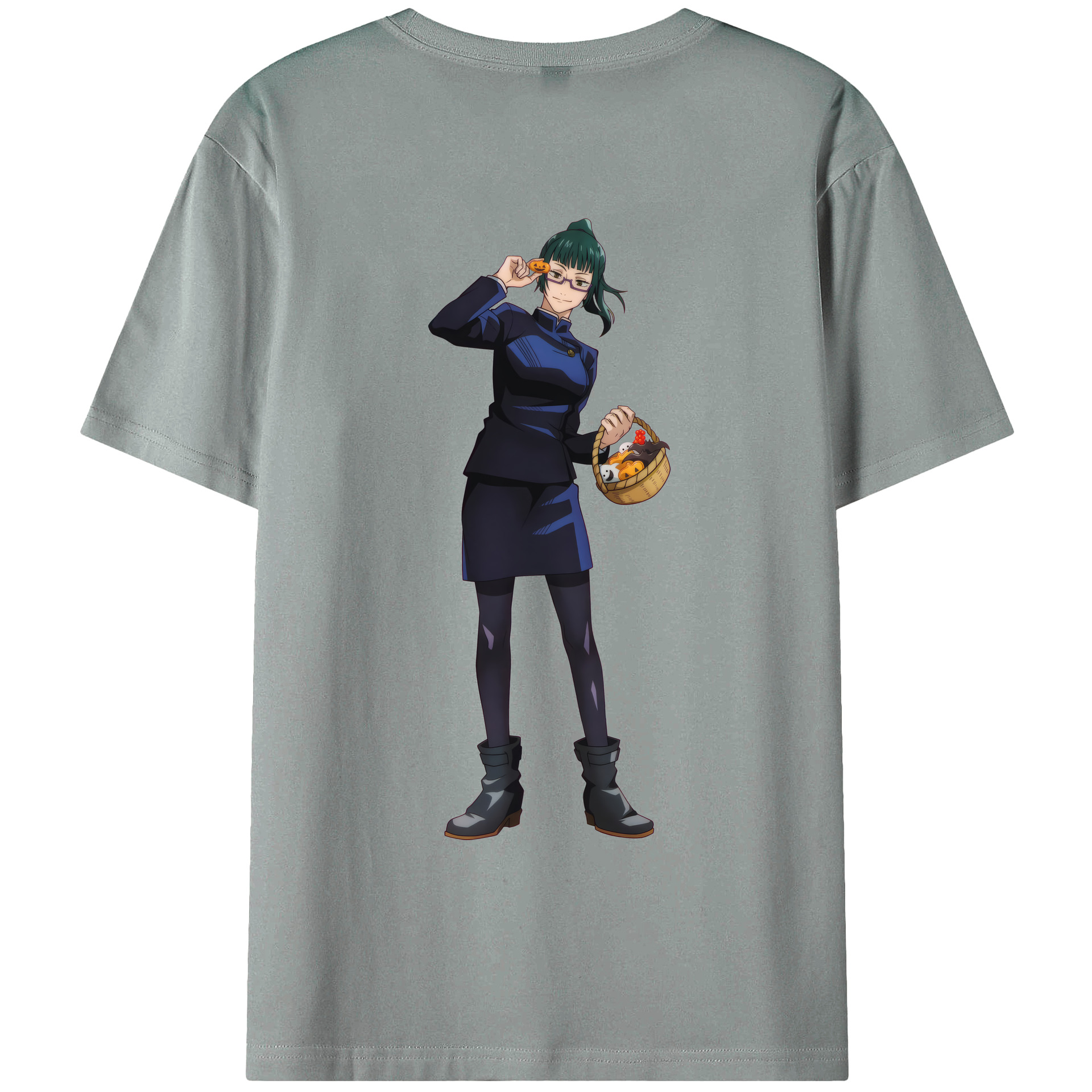 （画像用） 呪術廻戦 Jujutsu Kaisen 綿100％ メンズ半袖Tシャツ（バックプリント） 通気性